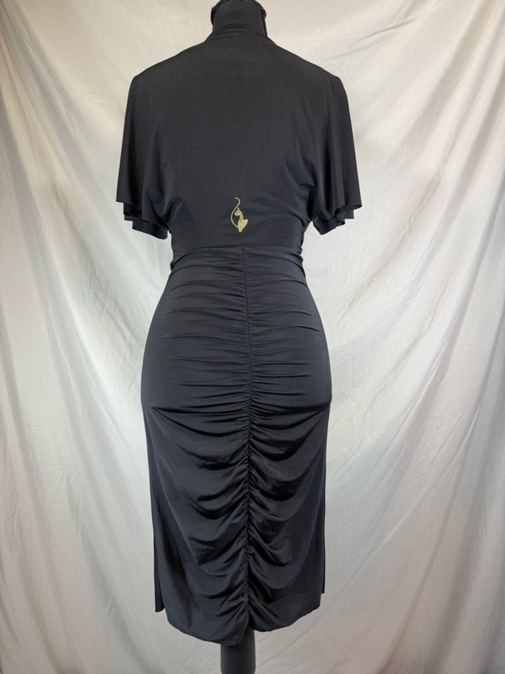 Baby Phat Vintage Y2K Ruched Bodycon Dress 🖤✨ Size Small - Picture 6 of 7